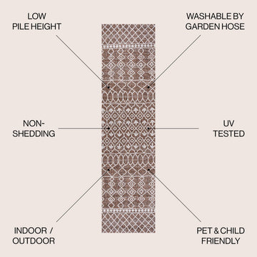 Kafel Tribal Bohemian Indoor/outdoor Area Rug